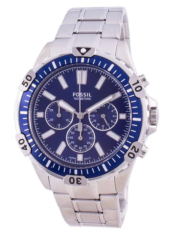 FOSSIL Men Garrett Chronograph Watch FS5623 - 44 mm - Silver - Image 1