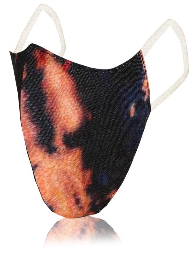 STAR WORK - Reusable Washable Tie-Dye Fashion Print Cotton Cloth Unisex Face Mask Without Valve Combo (Multicolour, Pack of 10) - Image 5