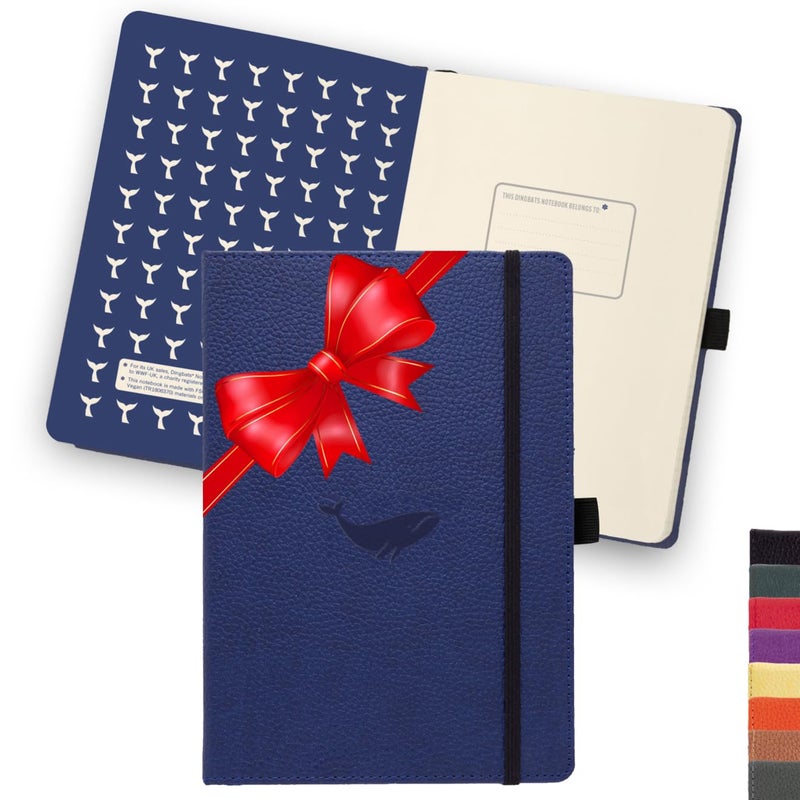 Dingbats* Notebooks Dingbats* Wildlife Ruled Journal A5 - Vegan Leather Hard Cover  Ideal For Work  Travel - Pocket  Elastic Closure  Bookmark - Image 1