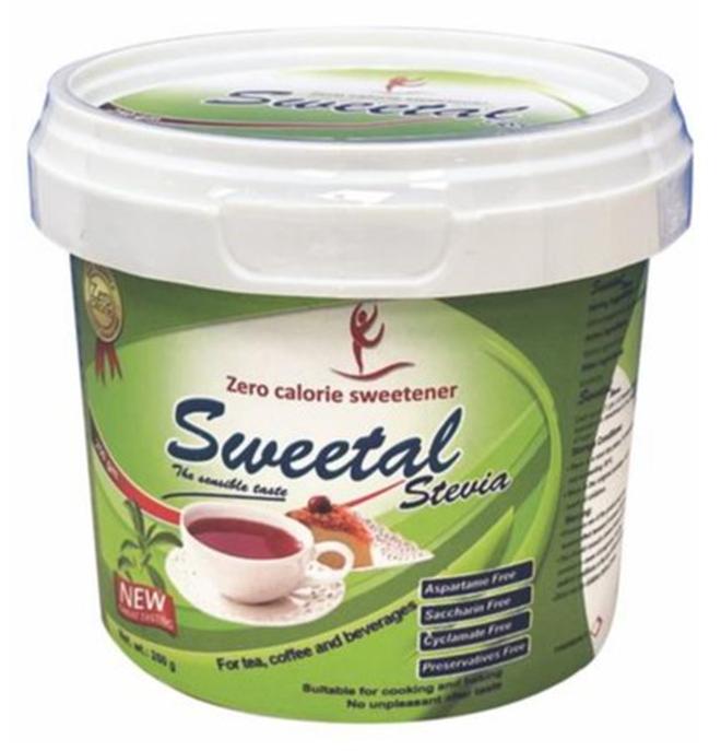 sweetal diet sugar sweetal stevia jar 250 gram