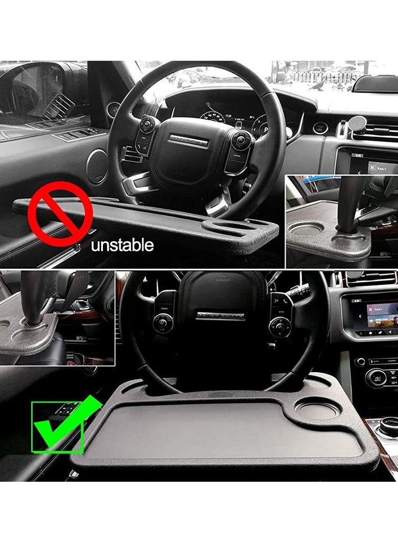 Generic Steering Wheel Desk Eating Table Universal Fits Most Vehicles Steering Wheels Steering Wheel Desk Eating Table - Image 3