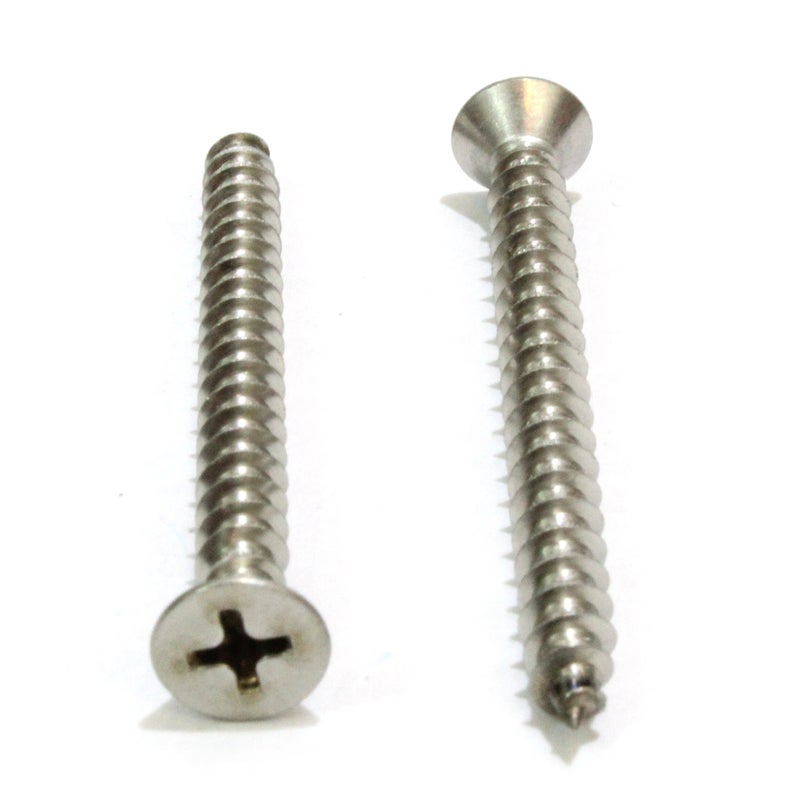 Bolt Dropper #10 x 3-Inch Flat Head Phillips Screws - 100 Pieces Stainless Steel for Wood - Durable and Corrosion Resistant for Indoor and Outdoor Projects - Image 3