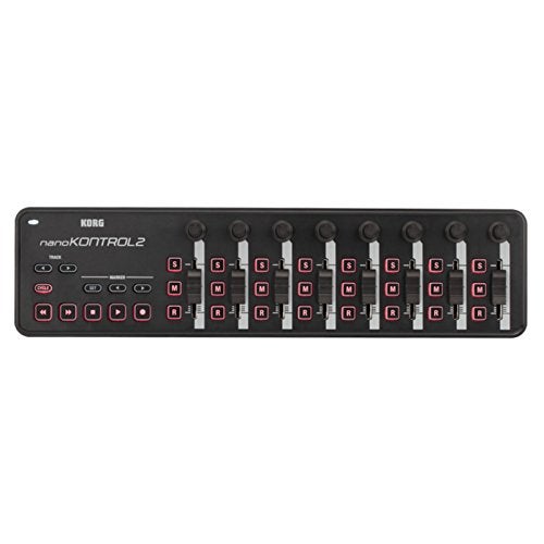 Korg nanoKONTROL2 Slim-Line USB Control Surface, Black - Image 1
