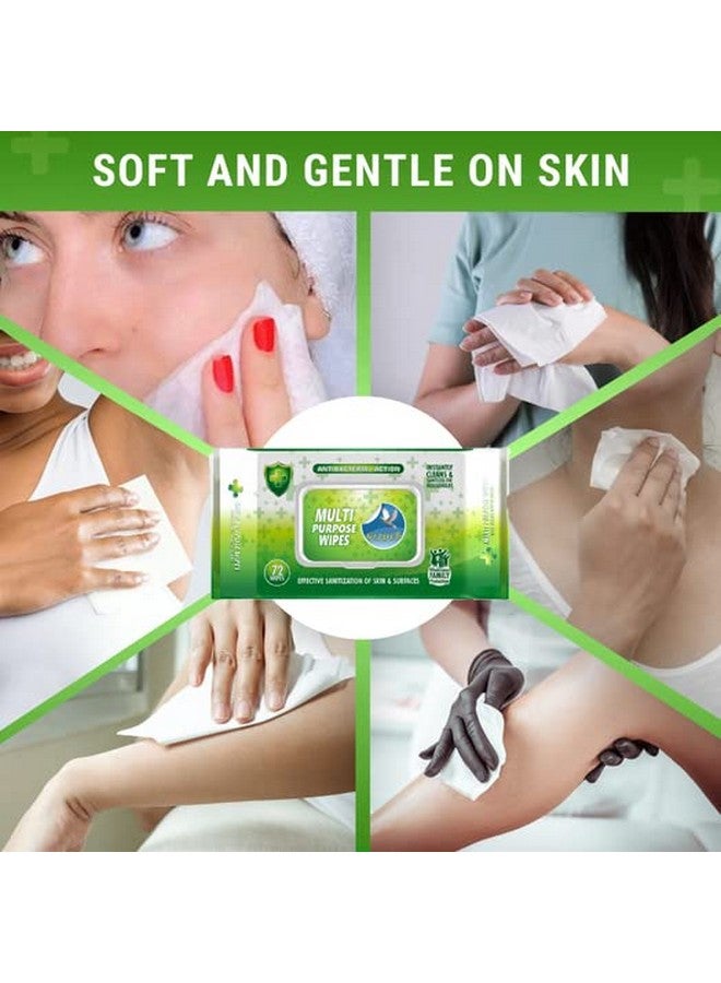 Glider Multipurpose Skin and Surface Wipes with Flip-Top | Gentle & Effective Cleaning for Hands & Surfaces | (Pack of 3 - 216 Wipes) - Image 2
