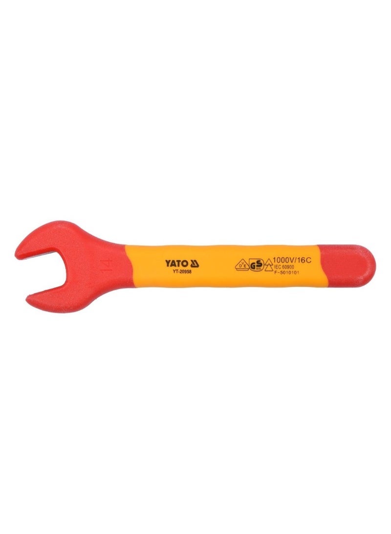 YATO Insulated Open End Wrench 14mm VDE-1000V YT-20958