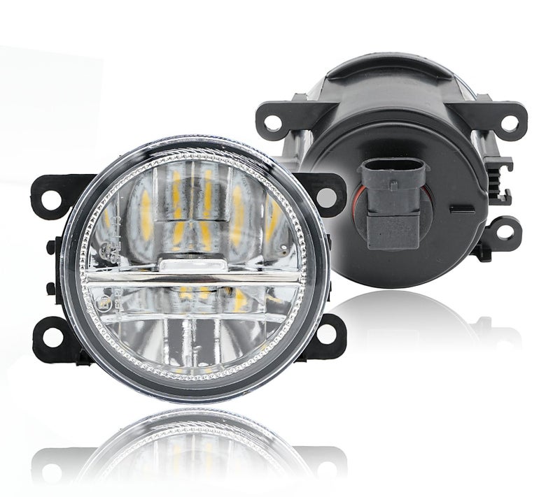 LEVANLIGHT Pair LHRH LED Fog Light Bumper Lamp LED Bulbs Clear Lens With Screws For Ford Explorer 20112015 For Subaru Impreza 20122018 For Subaru Impreza 20122018