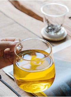 Generic Glass Tea Cup With Infuser Lid With Handle Tea Pots 470ML  - Image 3