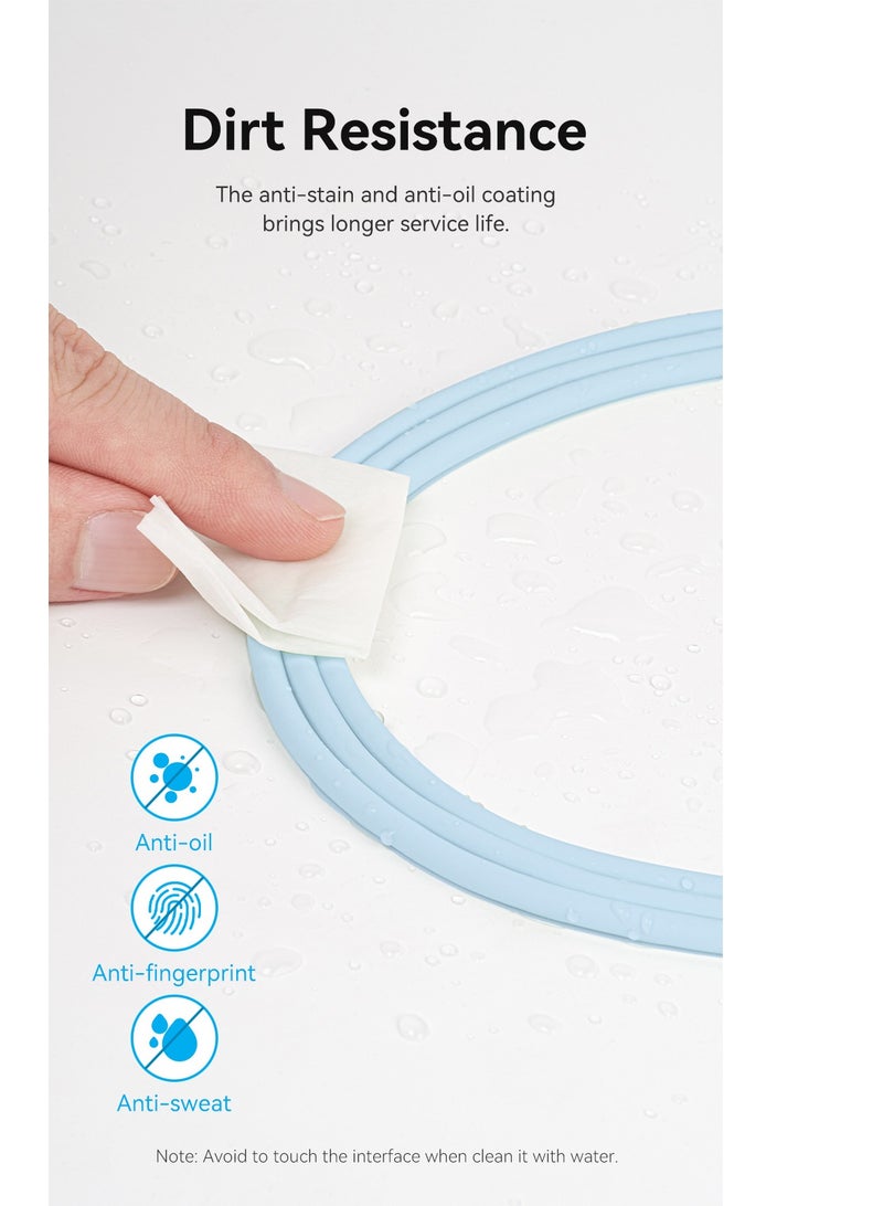 Vention USB-C to USB-C 5A Silicone Cable 1M Green, 100W 480Mbps Soft Tangle-Free USB 2.0 Type-C Cable with E-Marker Chip – Compatible with MacBook, iPad Pro, Samsung S8/9/10/20/21/22 - Image 5