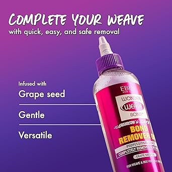 EBIN NEW YORK EBin Wonder Weave Bond Remover Oil 237ml Grape Seed Oil For Weave Hot Fusion Extensions - Image 2