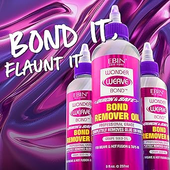 EBIN NEW YORK EBin Wonder Weave Bond Remover Oil 237ml Grape Seed Oil For Weave Hot Fusion Extensions - Image 5