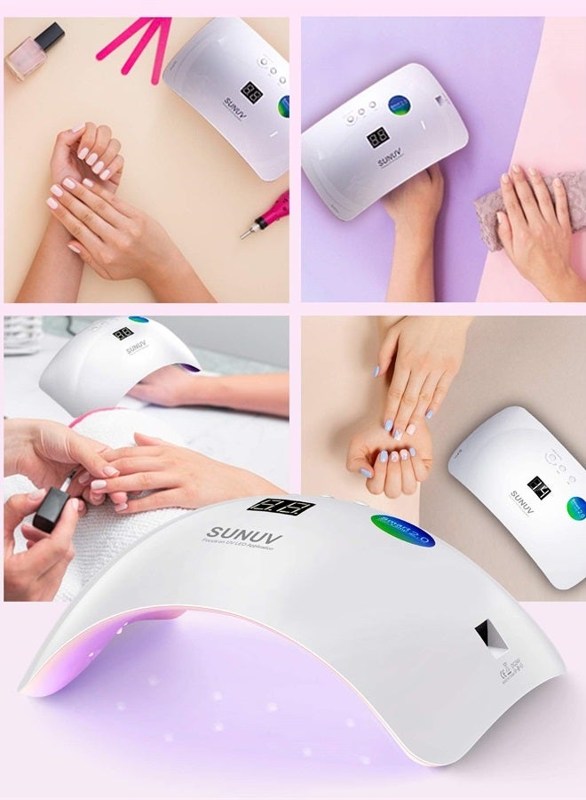SUNUV Gel UV LED Nail Lamp, Nail Dryer 36W Gel Curing Light for Nail Polish with Aotu Sensor 3 Timers SUN8 - Image 5