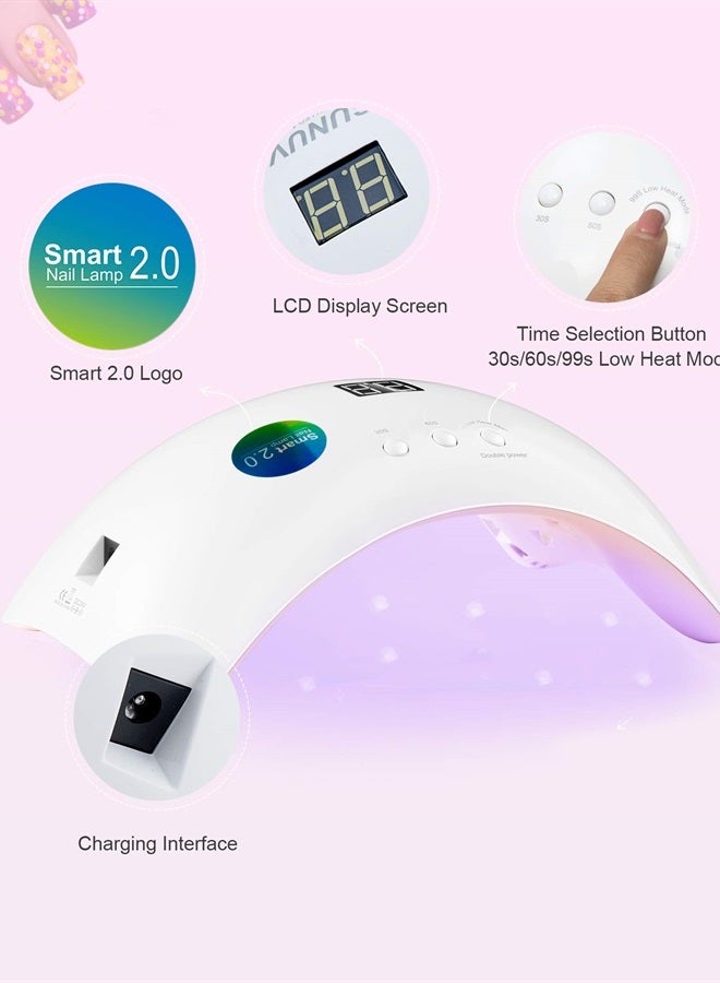 SUNUV Gel UV LED Nail Lamp, Nail Dryer 36W Gel Curing Light for Nail Polish with Aotu Sensor 3 Timers SUN8 - Image 2