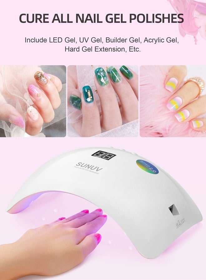 SUNUV Gel UV LED Nail Lamp, Nail Dryer 36W Gel Curing Light for Nail Polish with Aotu Sensor 3 Timers SUN8 - Image 3
