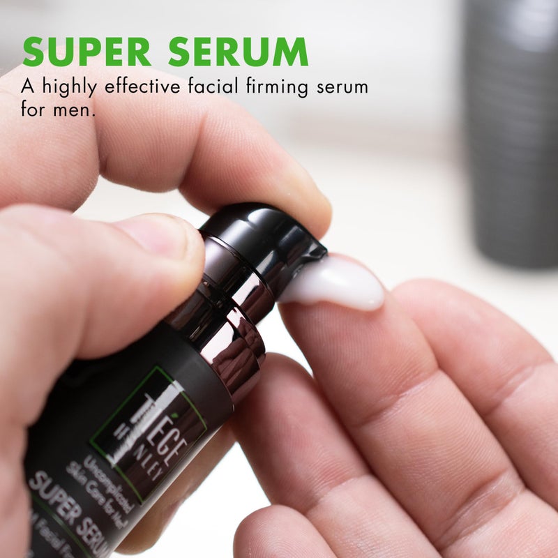 Tiege Hanley Anti Aging Face Serum for Men, Super Serum with Peptides, Retinyl Palmitate, and Sodium Hyaluronate to Firm Skin and Reduce Fine Lines, Menâ€™s Skin Care, 0.5 Fl Oz - Image 2