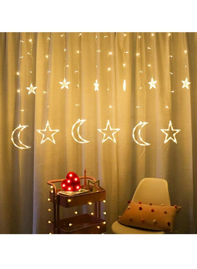 Hilalful سلسلة هلالفل المعلقة للقمر والنجوم - 3.5م | مناسبة لغرفة المعيشة، غرفة النوم والهواء الطلق | هدية مثالية للزينة المنزلية في رمضان، عيد، أعياد الميلاد، حفلات الزفاف، تدشين المنزل - Image 3