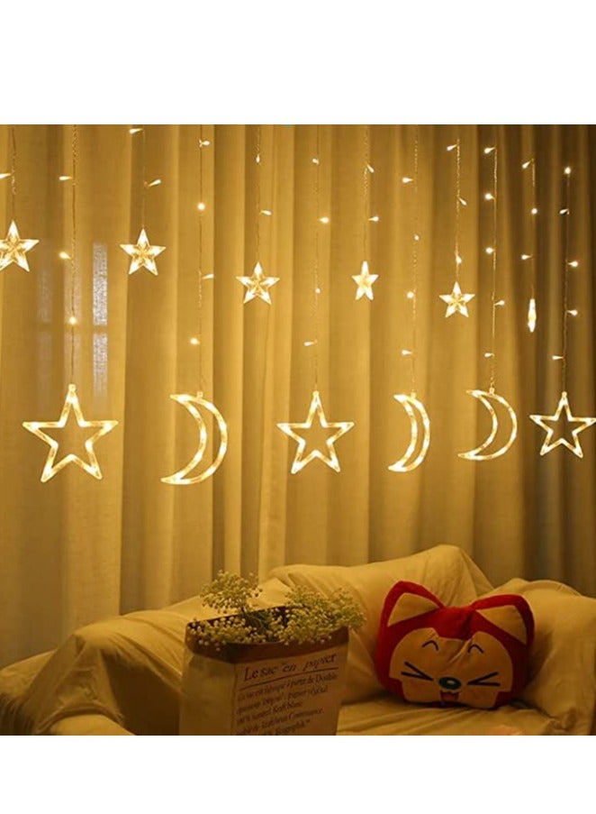 Hilalful سلسلة هلالفل المعلقة للقمر والنجوم - 3.5م | مناسبة لغرفة المعيشة، غرفة النوم والهواء الطلق | هدية مثالية للزينة المنزلية في رمضان، عيد، أعياد الميلاد، حفلات الزفاف، تدشين المنزل - Image 4