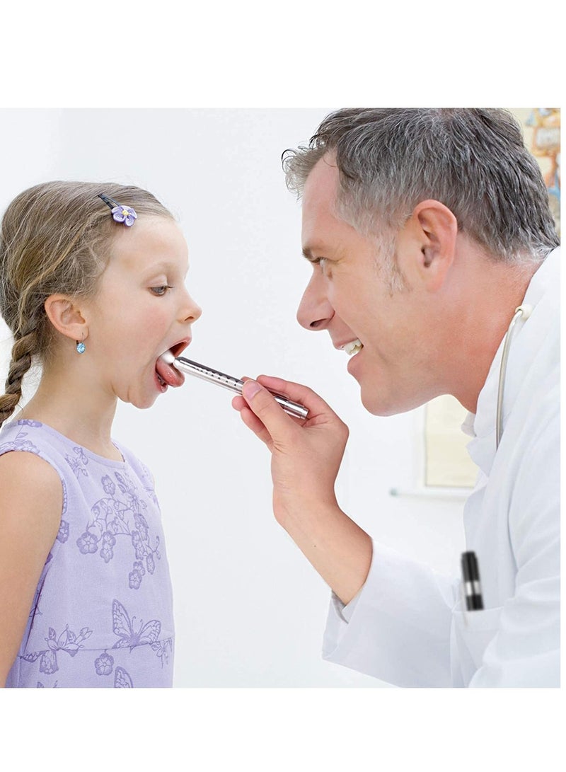 SYOSI قلم ضوء طبي تشخيصي، عبوتان، مصباح يدوي صغير قابل لإعادة الاستخدام LED، شعلة قلم، شعلة طبيب ممرضة EMT ضوء قلم الطوارئ - Image 4