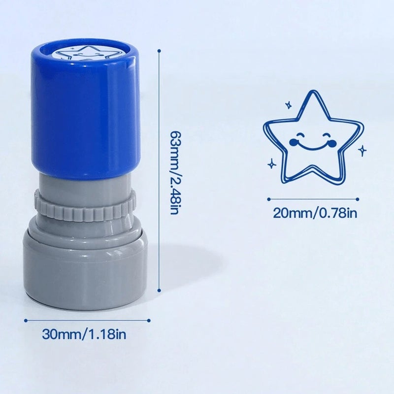 Shein Back to School Essentials - 5 Colorful Star-Shaped Teacher Stamps - Image 3