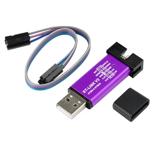 Aideepen ST-Link V2 STM32 Emulator, Aideepen ST Link V2 Stm32 Programmer Unit mini STM8 STM32 Emulator Downloader M89 New (Random Color) - Image 5