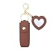 Sisadodo Lipstick Holder Keychains Pouch for Women Lipstick Case with Mirror Keychain for Purse Backpack Car Keys Keychains for Women Brown Lip Balm Holder Keychain Lip Oil Key Chain for Bag - Image 2