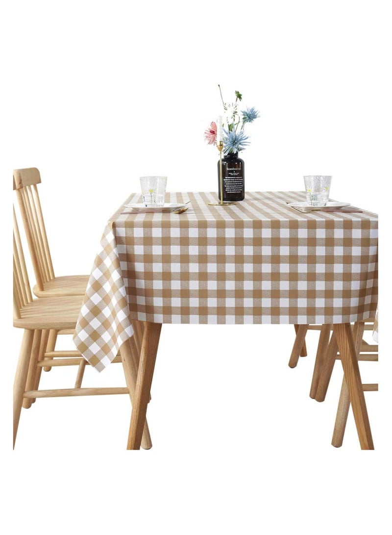 بريمو بلس مفرش طاولة ضد الماء بنقشة مربعات - Image 1