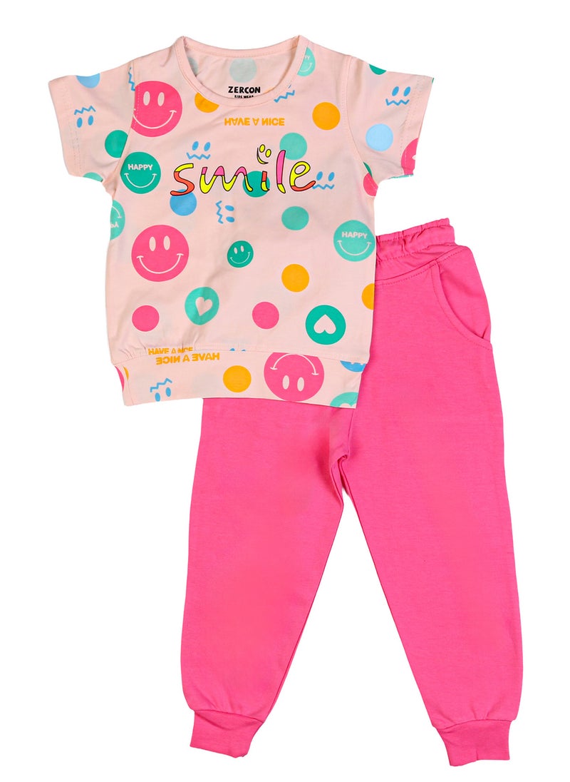 Zercon Summer Pajama Set for Girls  - Image 1