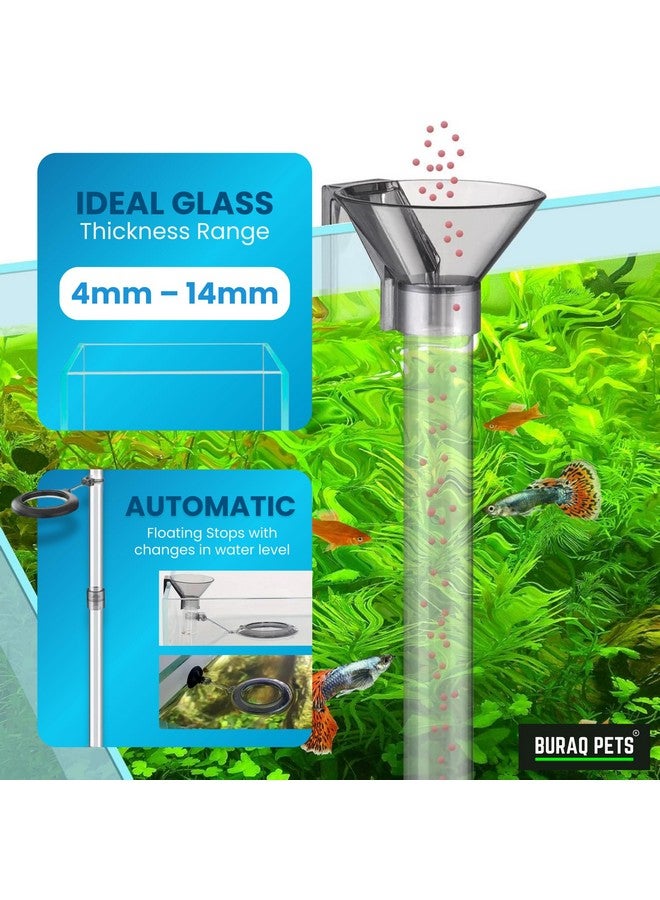 BURAQ Fish Tank Multi-Functional Fish Feeder Tube Set with Funnel & Fish Feeding Ring, Aquarium Fish Feeder - Image 3