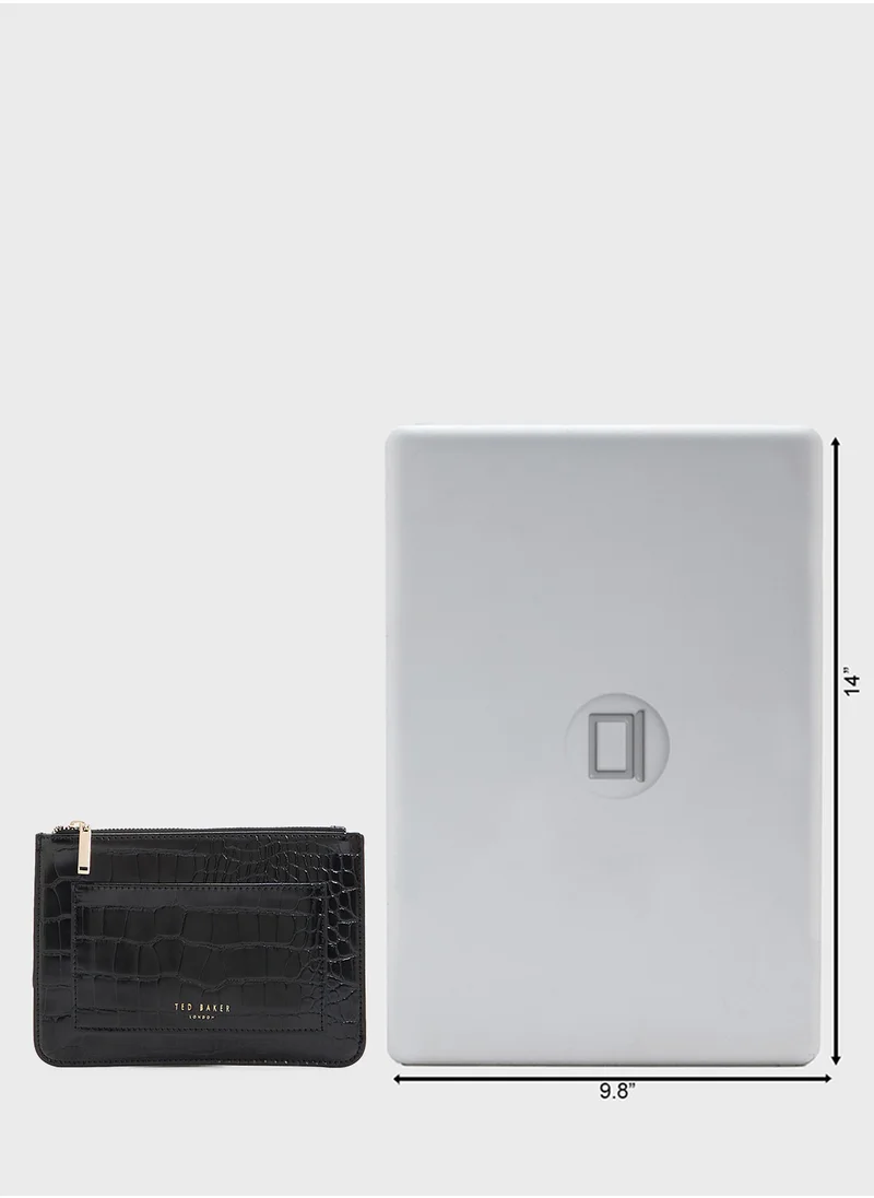 Ted Baker Croc Effect With Passport Wallet