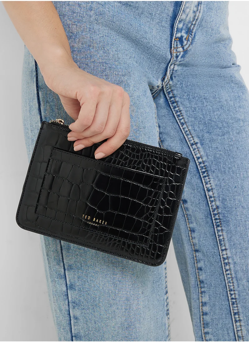 Ted Baker Croc Effect With Passport Wallet