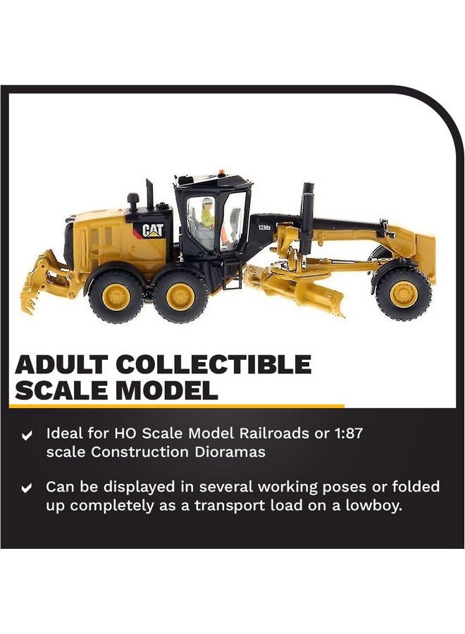 Diecast Masters Diecast Masters 1:87 Scale Caterpillar 12M3 Motor Grader | HO Scale Series Cat Trucks & Construction Equipment Model 85520  - Image 3