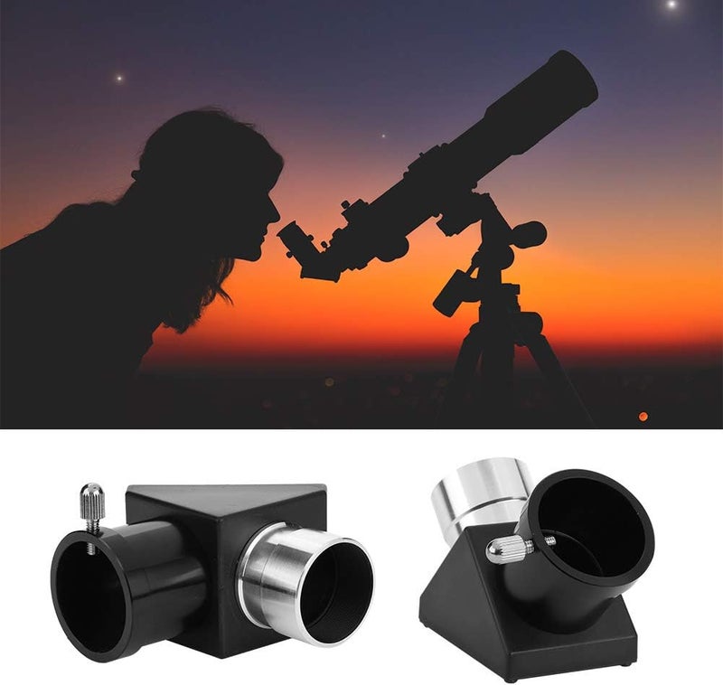 Serounder 1.25" 90 Degree Diagonal Adapter Erecting Image Positive Prism Optic Mirror for Telescope Eyepiece Accessories - Image 2