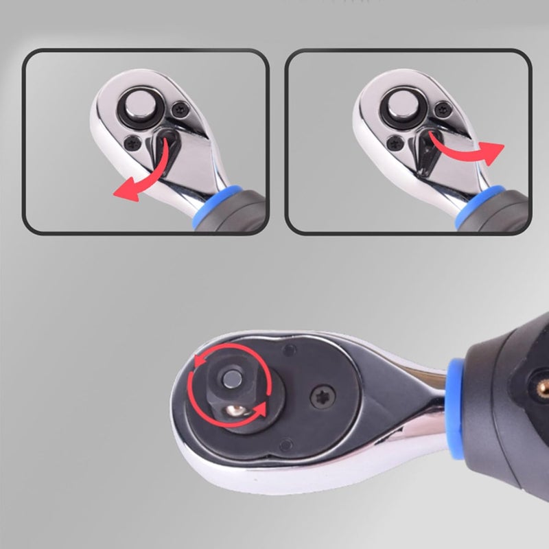 Dpofirs Torque Wrench Digital 1/2in 5-100N.m | Electric with Sound Light Reminder and Data Storage - Image 2