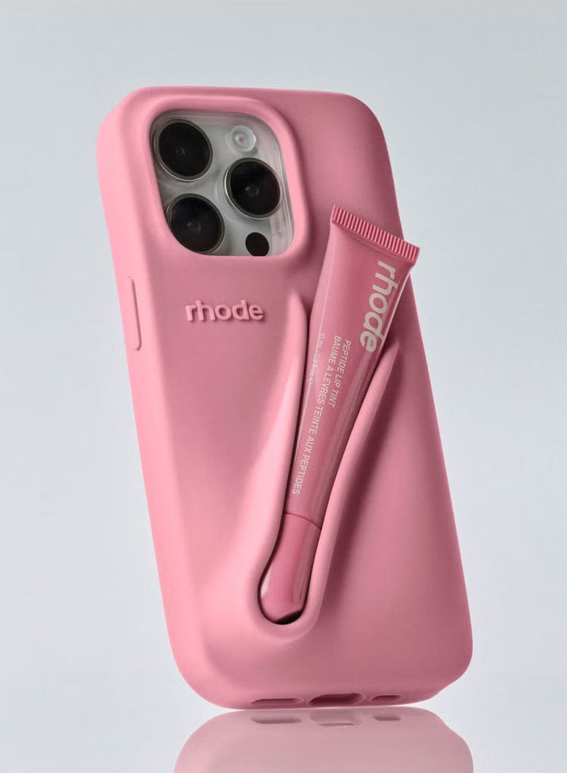 rhode Peptide Lip Tint (Ribbon) + Summer Lip Case Case (Ribbon) - Limited Edition Suitable for all Apple iPhone models case - Image 1