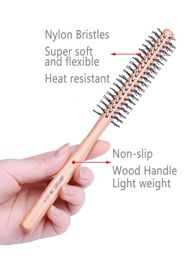 Perfehair PERFEHAIR Small Round Brush for Short Hair, 1 Inch Mini Quiff Roller for Women and Men, Best for Thin Hair, Bangs, Beard, Styling, Lifting, Curling  - Image 4