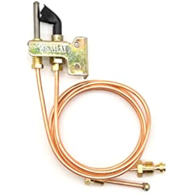 NATUAL GAS WATER HEATER PILOT ASSEMBELY WITH 24" THERMOCOUPLE, 24" GAS TUBING AND ONE FLAME HOOD - Image 2