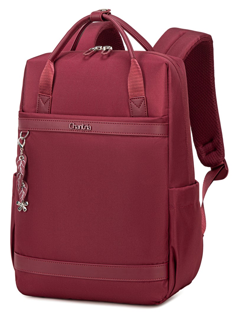 Chantria Premium Lightweight Laptop backpack for Women Water Resistant Multifunctional Anti-Theft Daypack with Separate Laptop Compartment, CB00639- Burgundy - Image 1