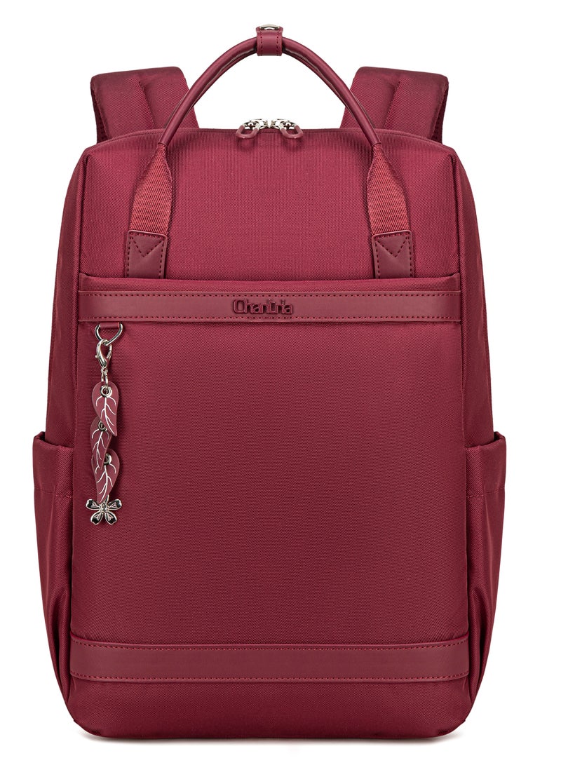 Chantria Premium Lightweight Laptop backpack for Women Water Resistant Multifunctional Anti-Theft Daypack with Separate Laptop Compartment, CB00639- Burgundy - Image 2