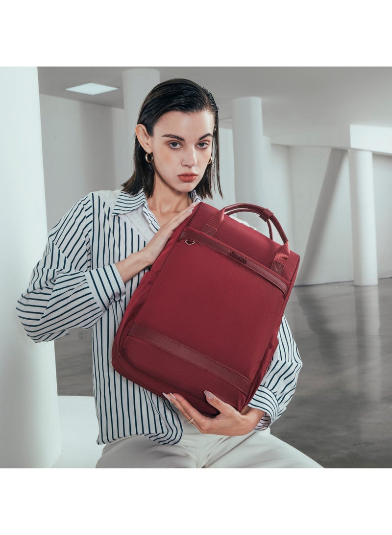 Chantria Premium Lightweight Laptop backpack for Women Water Resistant Multifunctional Anti-Theft Daypack with Separate Laptop Compartment, CB00639- Burgundy - Image 4