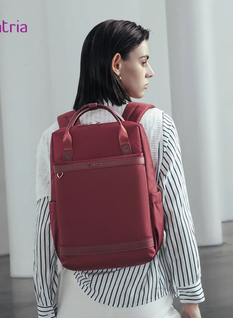 Chantria Premium Lightweight Laptop backpack for Women Water Resistant Multifunctional Anti-Theft Daypack with Separate Laptop Compartment, CB00639- Burgundy