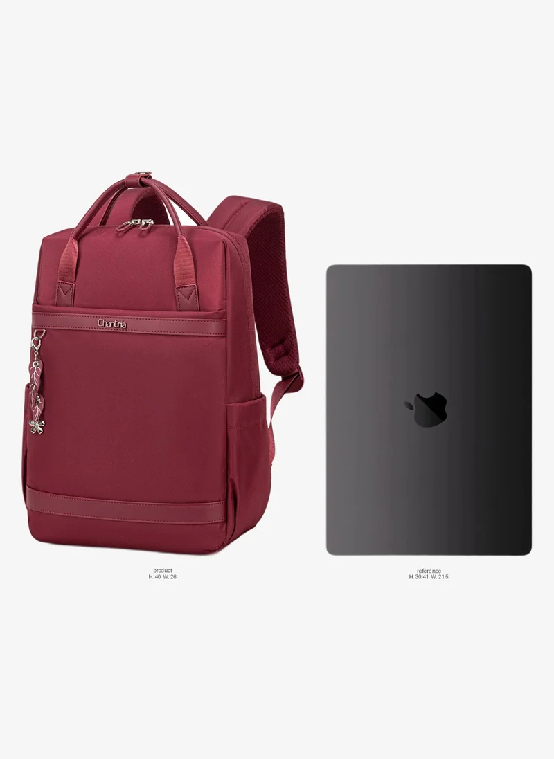 Chantria Premium Lightweight Laptop backpack for Women Water Resistant Multifunctional Anti-Theft Daypack with Separate Laptop Compartment, CB00639- Burgundy