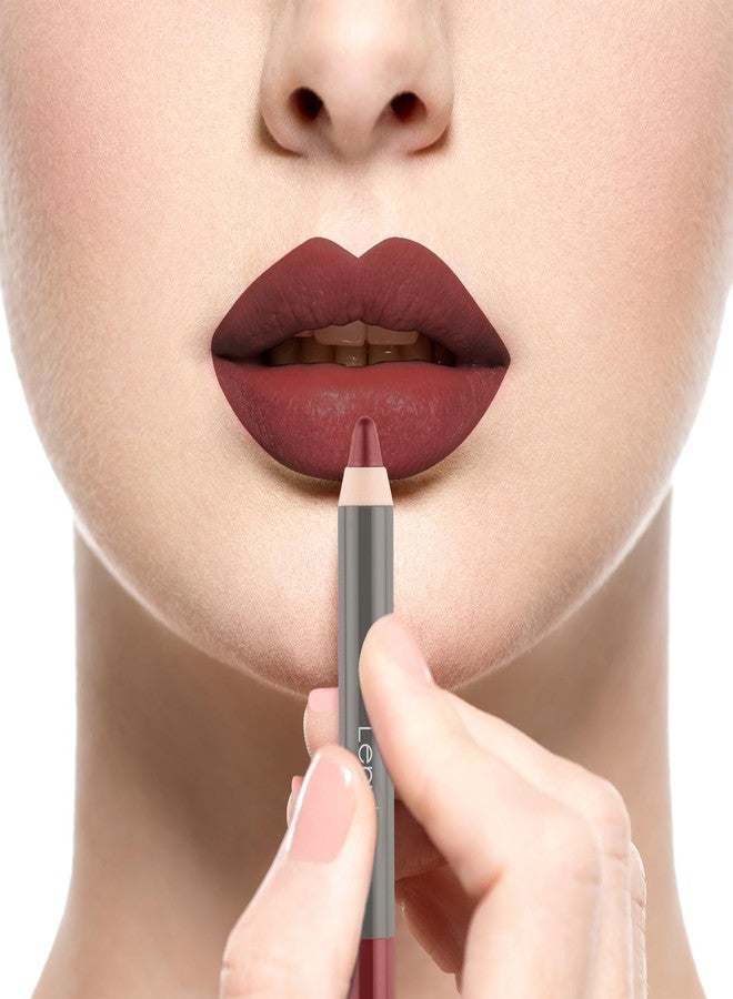 لينفور قلم تحديد الشفاه لينفور مات شو-أوف 2 في 1، قلم تحديد الشفاه + أحمر شفاه، مقاوم للماء والتلطخ، يدوم طويلاً، لمسة نهائية مطفية، طرف مدبب، قلم أحمر شفاه، لون كورال ميموريز، 2.8 غرام - Image 3