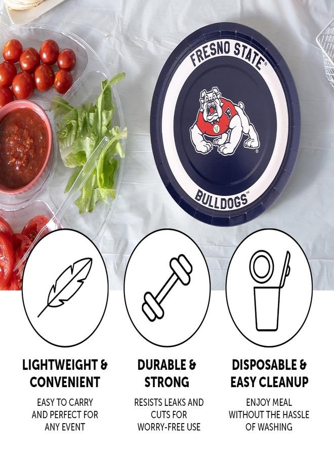 Desert Cactus Fresno State Paper Plates FS Bulldogs 20 Count 9 inch Round Plates for Tailgates, Parties, Graduation and Events (Design A) - Image 3
