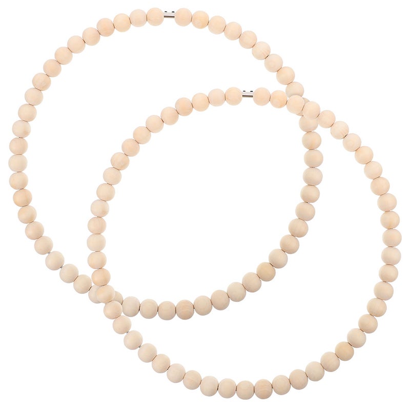 Wooden Beads Garland for Wall Decor, Front Door Embellishment and DIY Crafting Projects - Image 4