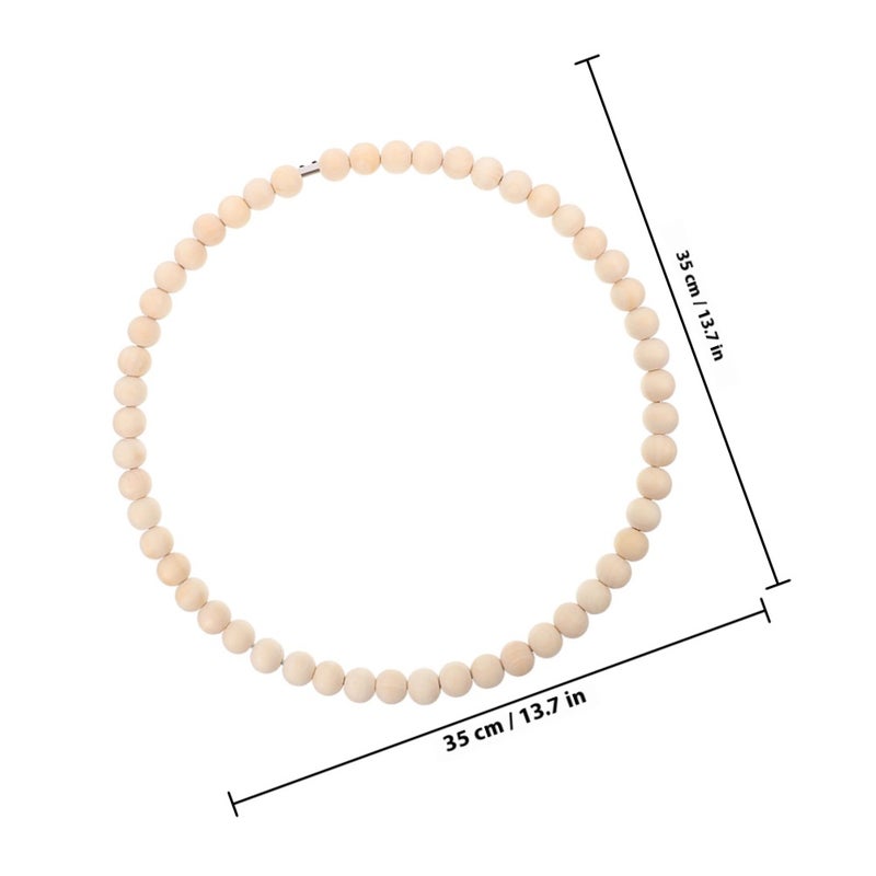 Wooden Beads Garland for Wall Decor, Front Door Embellishment and DIY Crafting Projects - Image 2