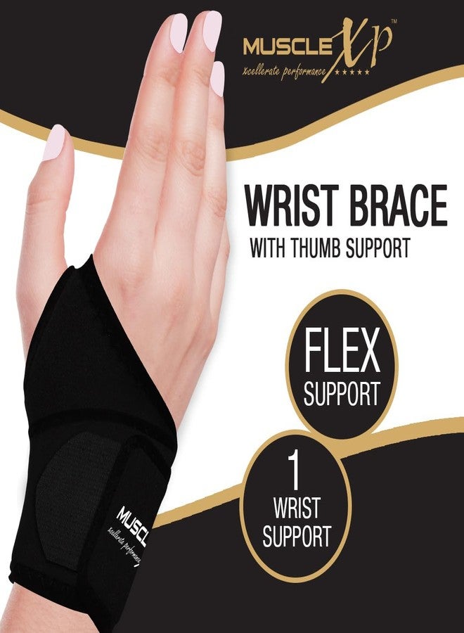 MuscleXP DrFitness+ Wrist Brace with Thumb Support For Men & Women, Gym & Workout, Sports Injury & Wrist Pain, Hands & Palms Compression (1Pc) - Image 2