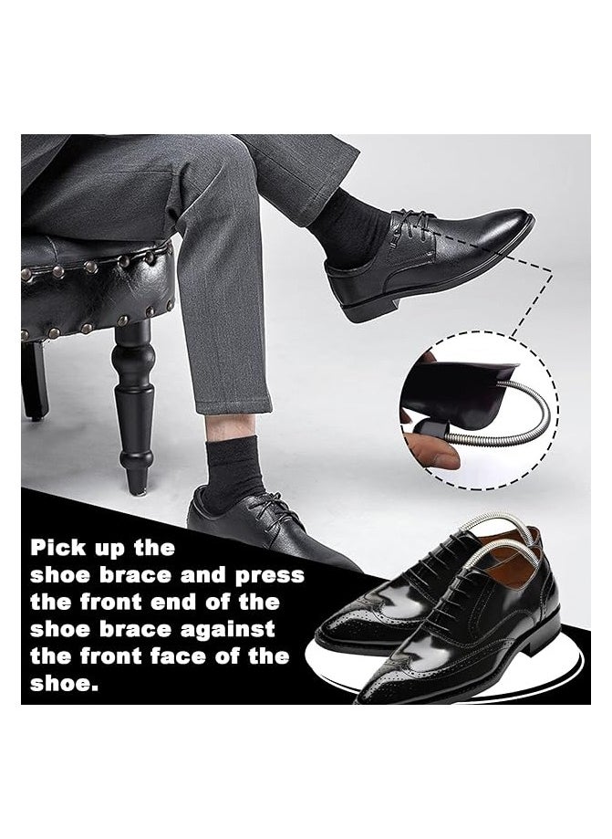 Generic - 2 Pairs Plastic Shoe Tree Stretcher Shaper, Adjustable Shoe Shape Shoes Boot Holder Shaper Support for Men - Image 1
