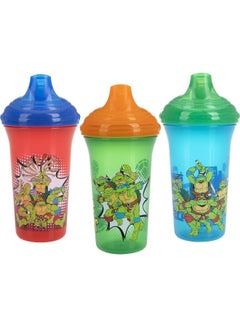 Nuby Nuby 3 Piece No Spill Easy Sippy Cups with Vari-Flo Valve Hard Spout, Nickelodeon Teenage Mutant Ninja Turtles, 9 Oz  - Image 2