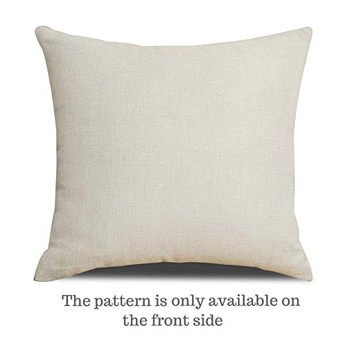 NYDECOR Throw Pillow Covers Cat Pillow Cases Animal Kitty Pillowcase Cotton Linen Cushion Cover for Couch Bed Sofa Patio Car,18" x 18",Set of 4 - Image 3