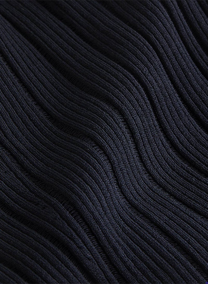 كالفن كلاين فستان طويل بخامة مضلعة - Image 4