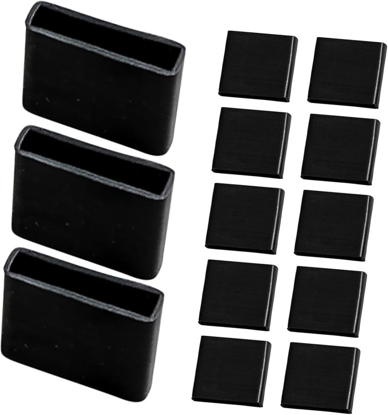 Black Silicone Non-Slip Hanger Grips Protective Covers for Pants Minimalist Design for Indoor Outdoor Standard Clothing Hangers - Image 1